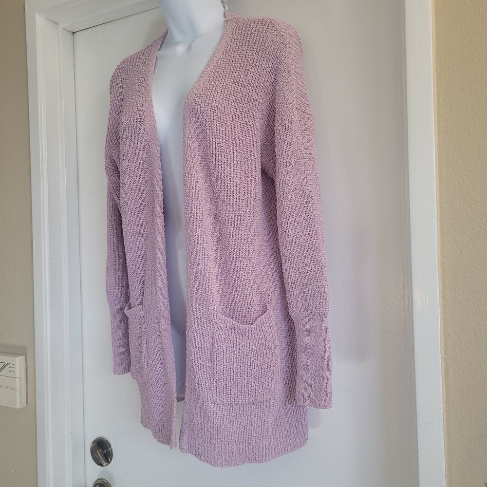 Rachel Zoe lavender cardigan  - Picture 3 of 7
